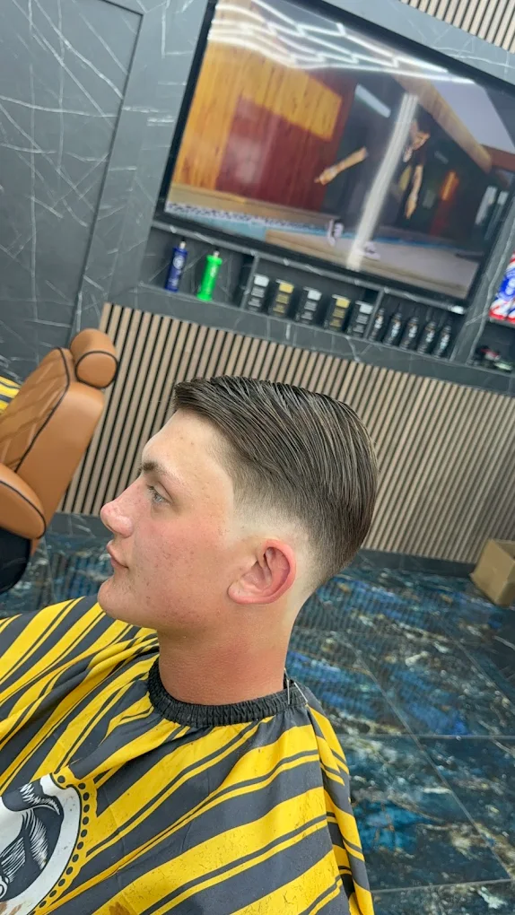 Slick fade at RM Barbers